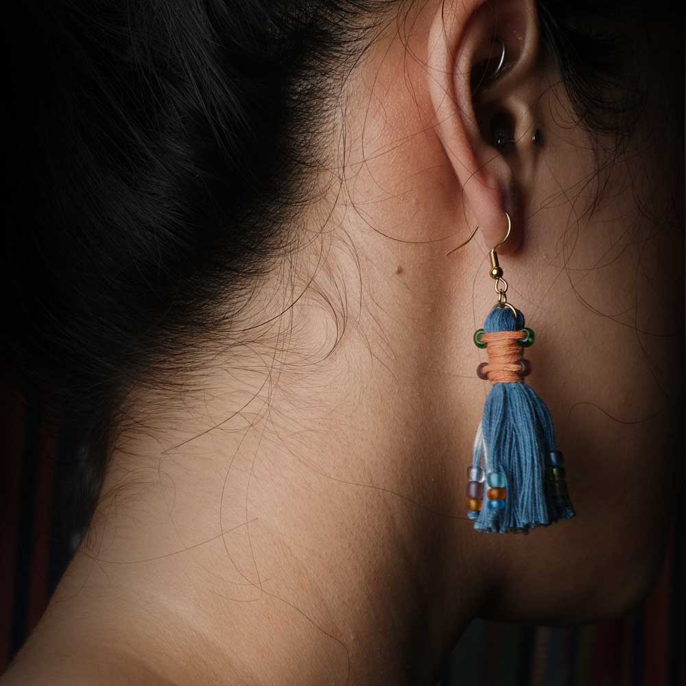 Earrings Tenun Ikat - Pijar Rua | Noesa