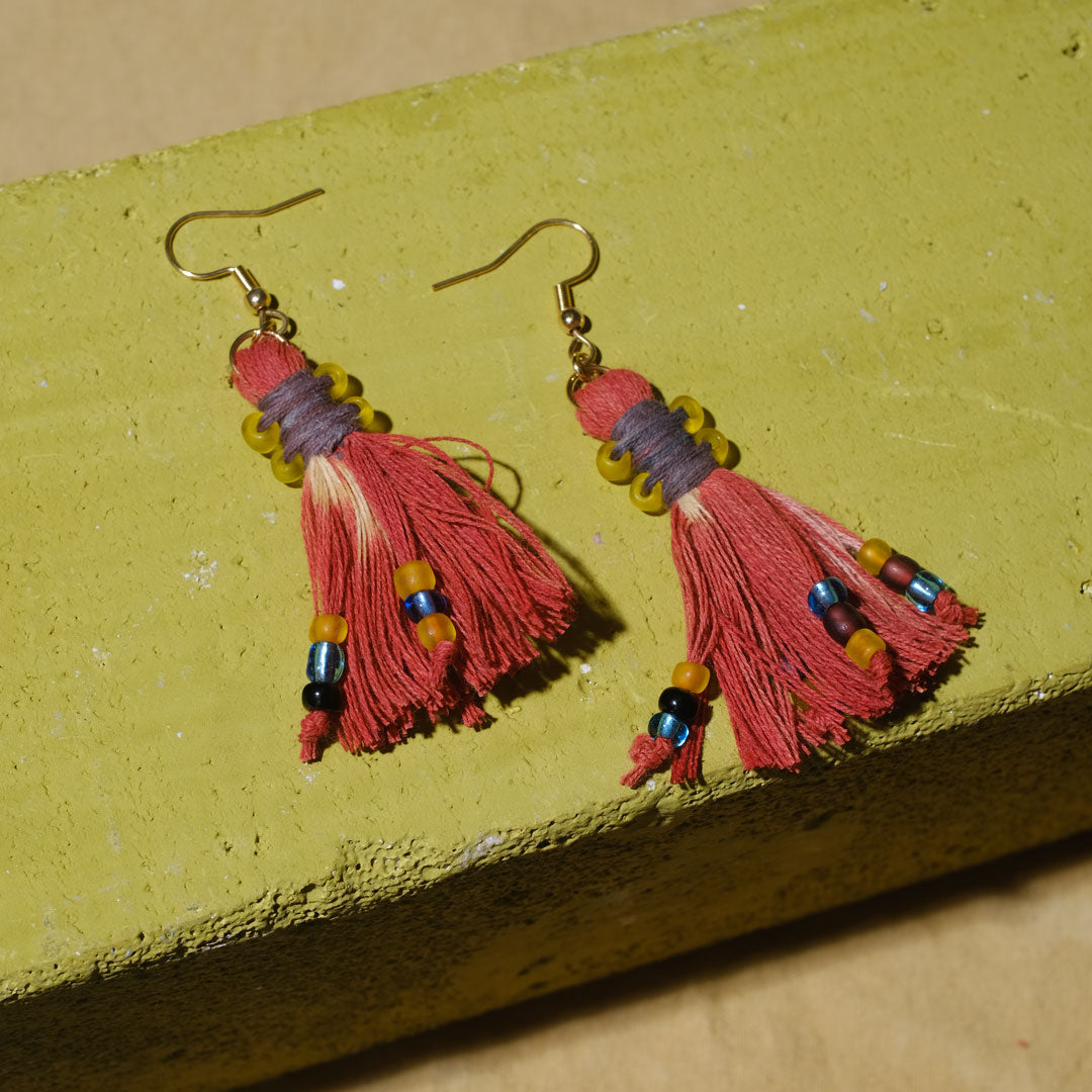 Earrings Tenun Ikat - Pijar Rua | Noesa