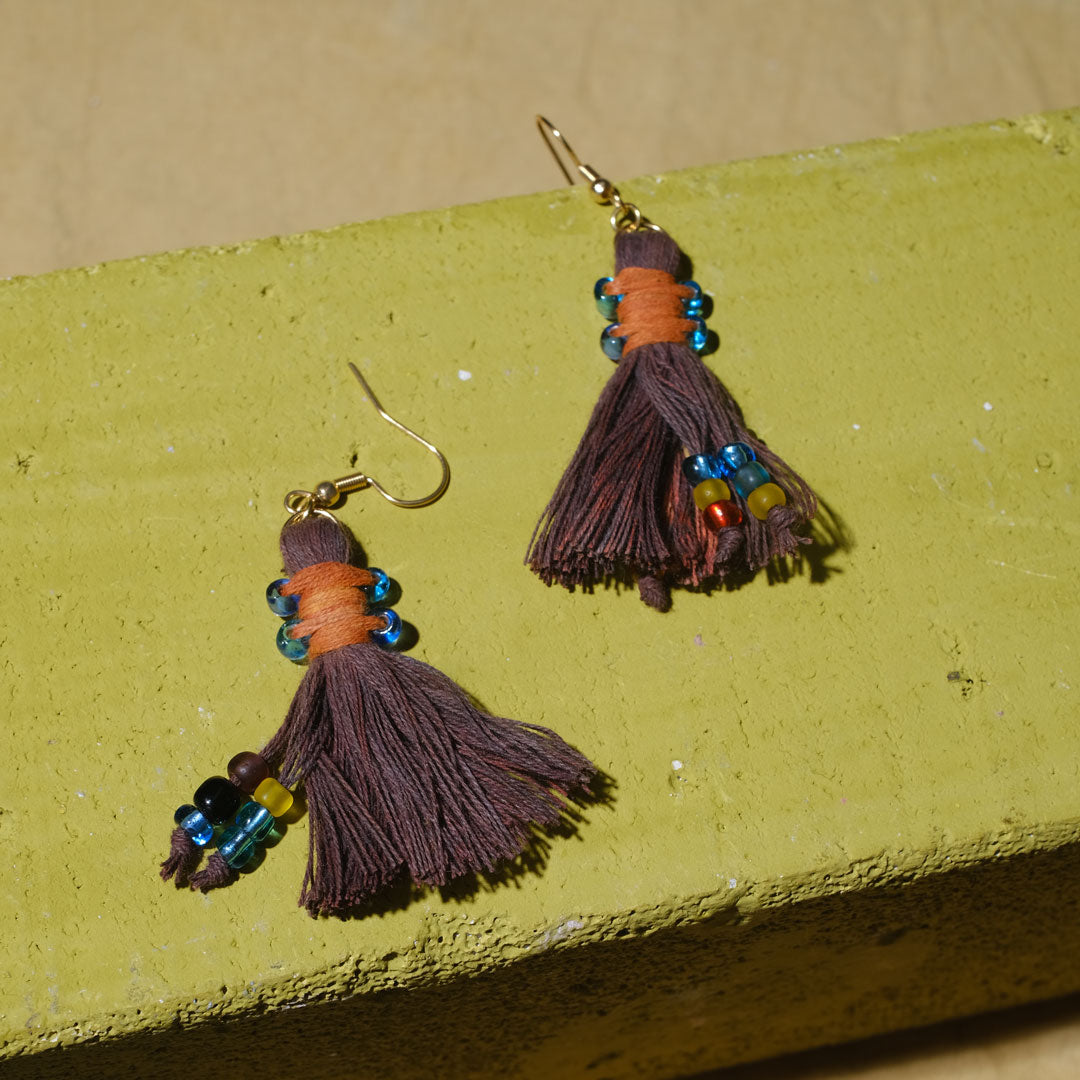 Earrings Tenun Ikat - Pijar Rua | Noesa