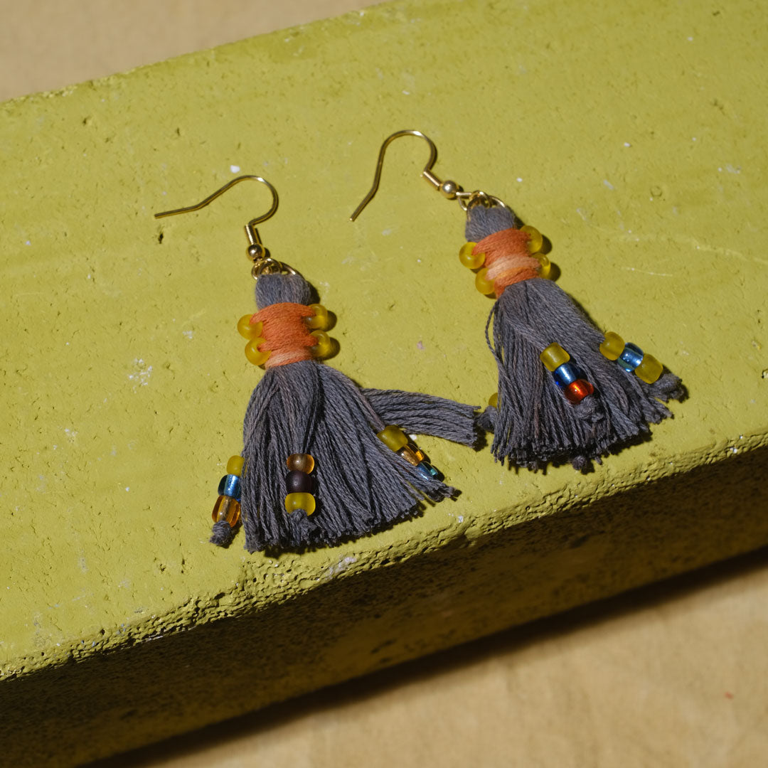 Earrings Tenun Ikat - Pijar Rua | Noesa