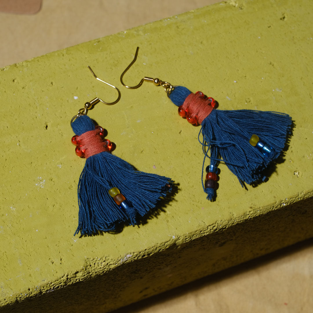 Earrings Tenun Ikat - Pijar Rua | Noesa