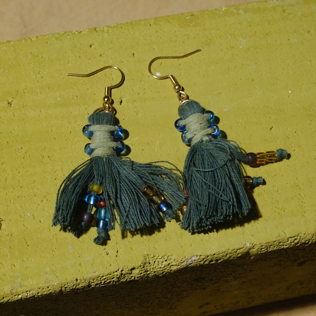 Earrings Tenun Ikat - Pijar Rua | Noesa