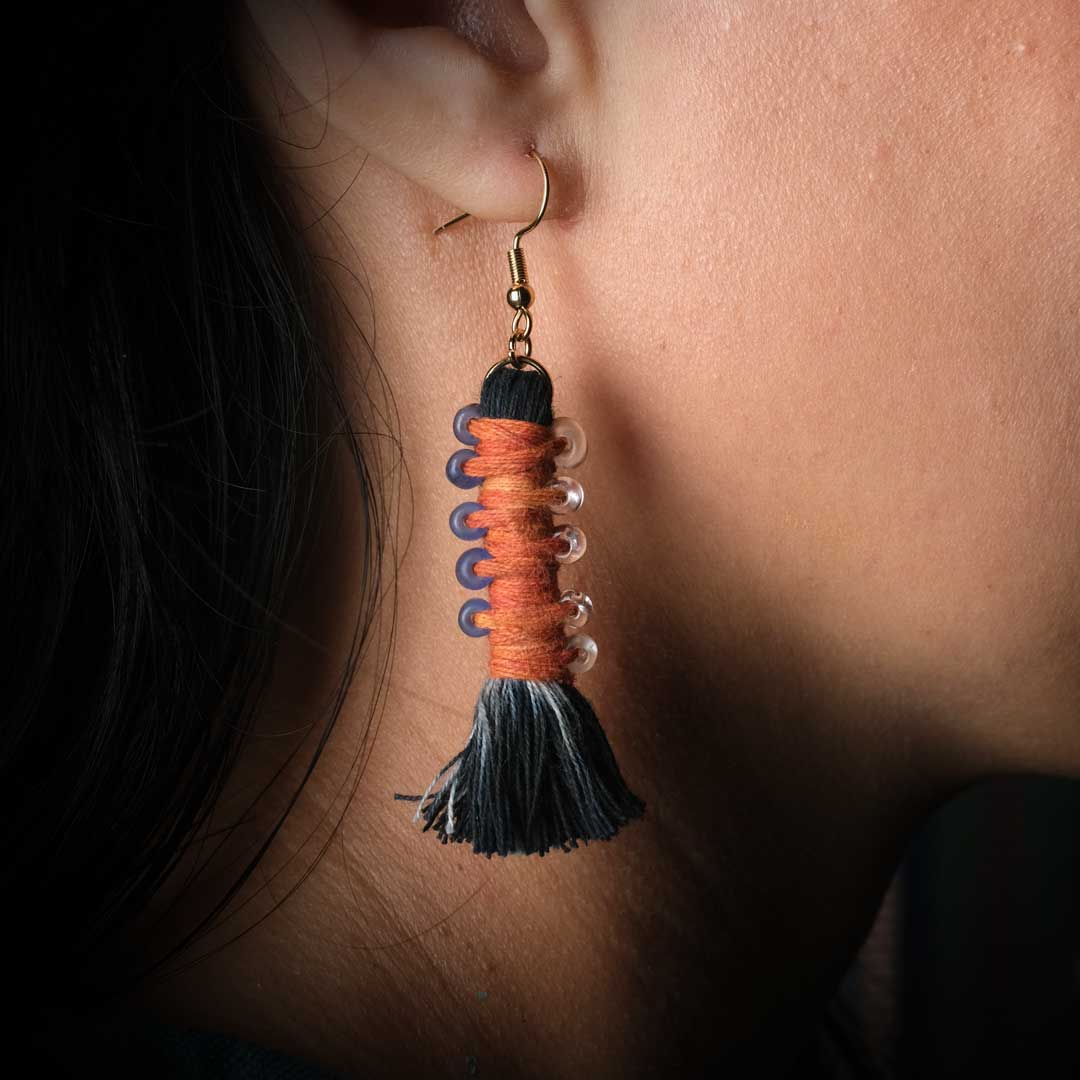 Earrings Tenun Ikat - Pilin Rua | Noesa
