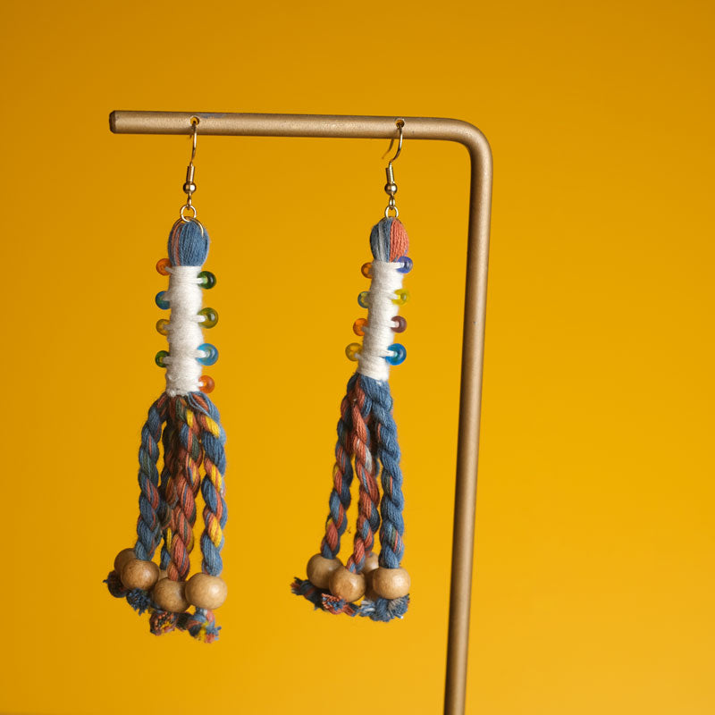 Anting Pilin - Earrings Tenun Ikat | Noesa