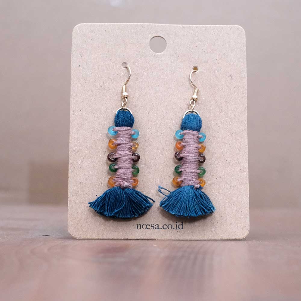 Earrings Tenun Ikat - Pilin Rua | Noesa