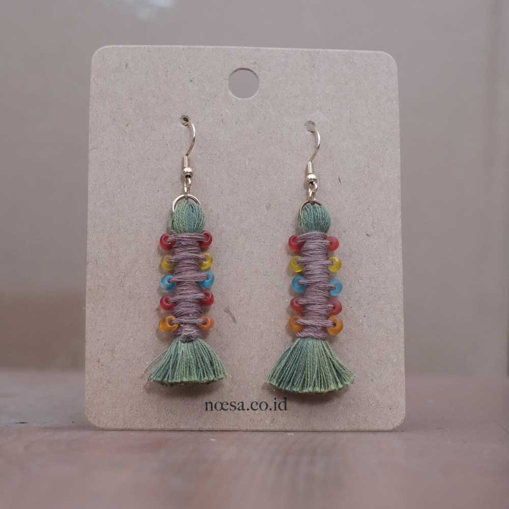 Earrings Tenun Ikat - Pilin Rua | Noesa