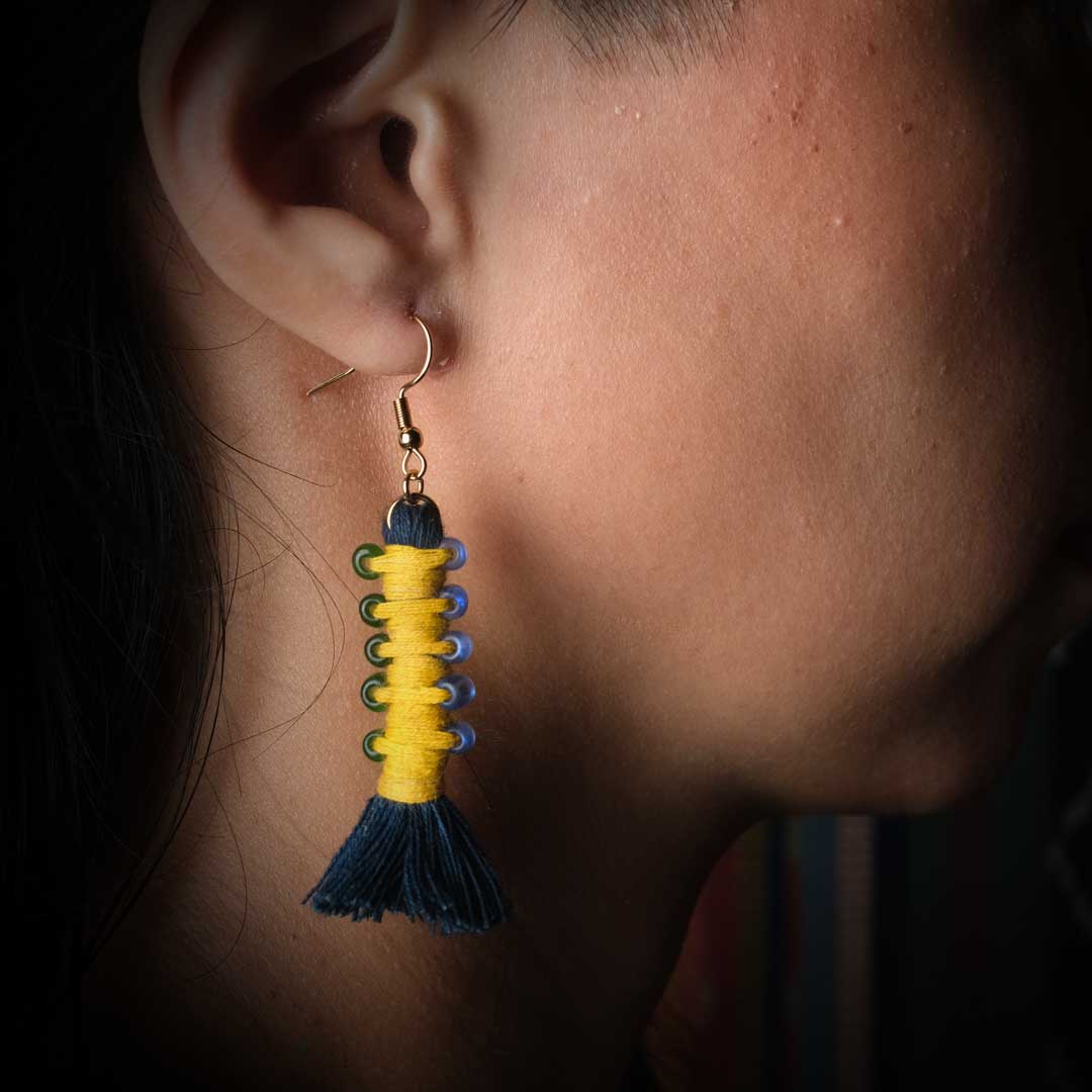 Earrings Tenun Ikat - Pilin Rua | Noesa