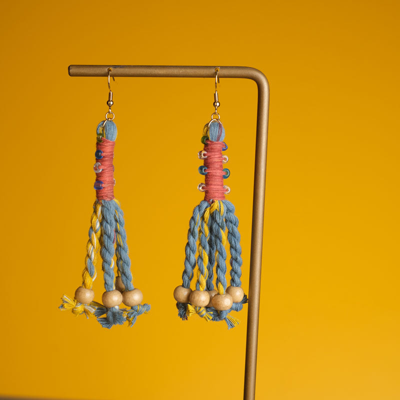 Anting Pilin - Earrings Tenun Ikat | Noesa