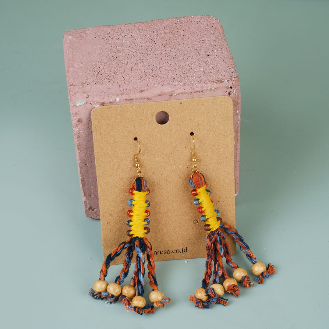 Anting Pilin - Earrings Tenun Ikat | Noesa