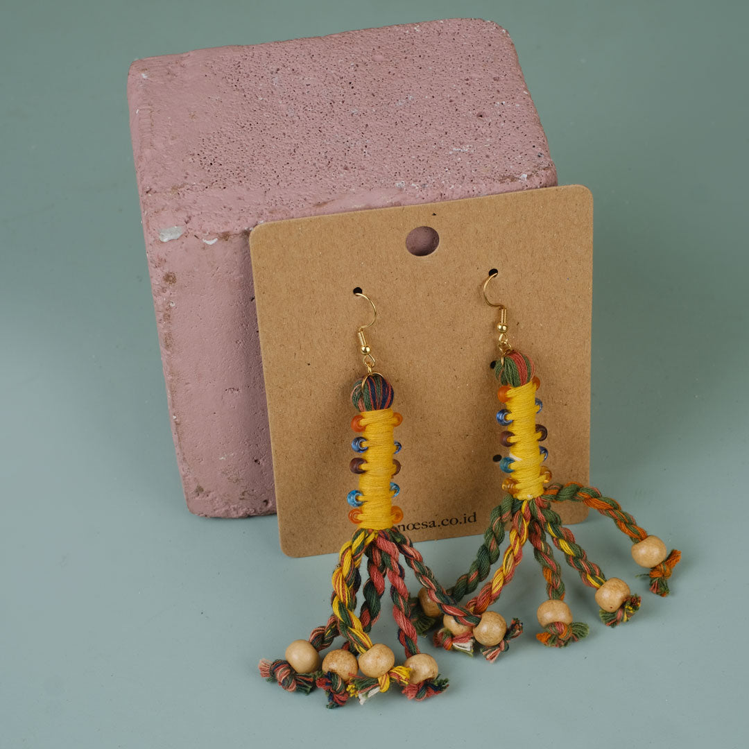 Anting Pilin - Earrings Tenun Ikat | Noesa