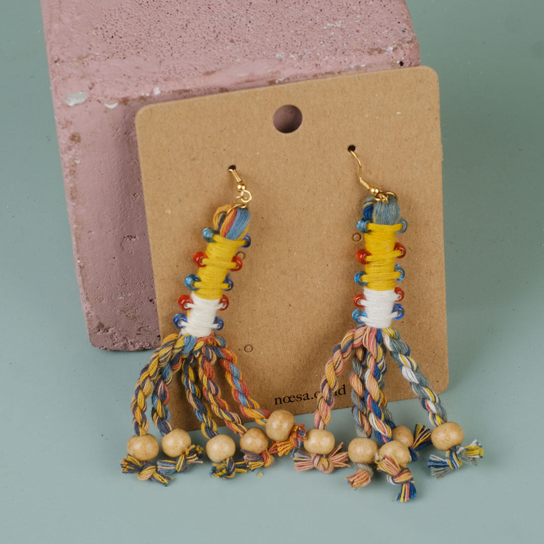 Anting Pilin - Earrings Tenun Ikat | Noesa
