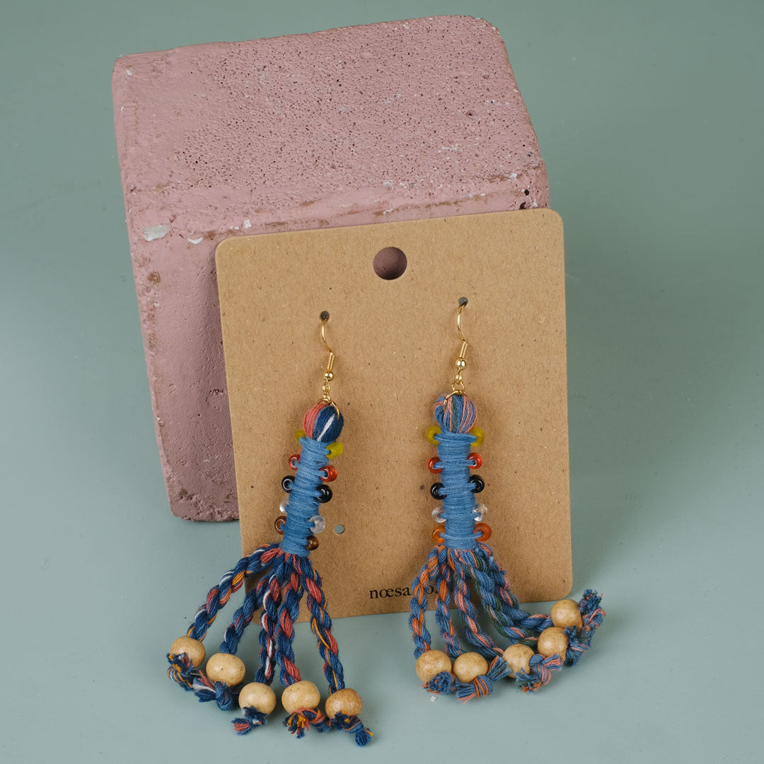Anting Pilin - Earrings Tenun Ikat | Noesa