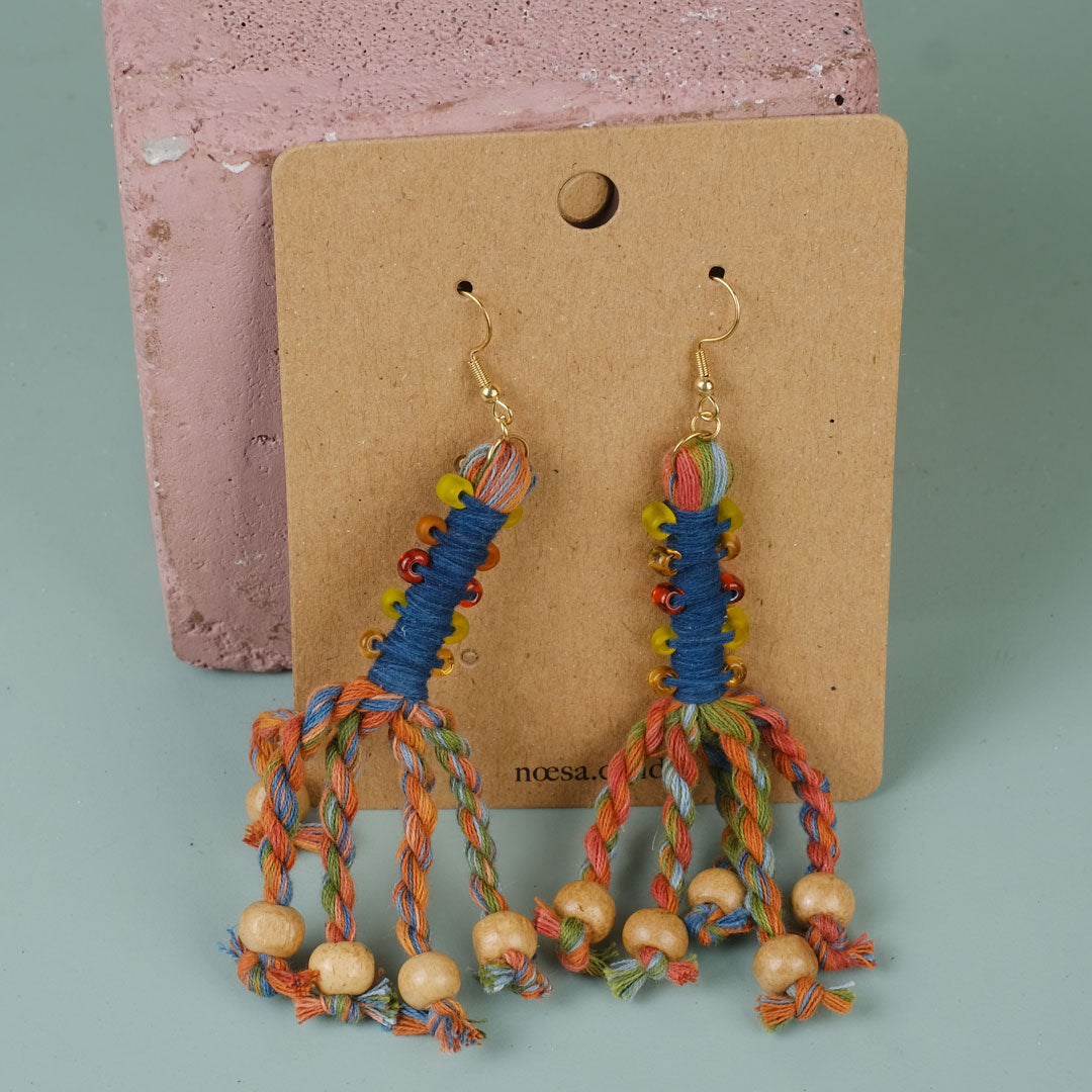 Anting Pilin - Earrings Tenun Ikat | Noesa