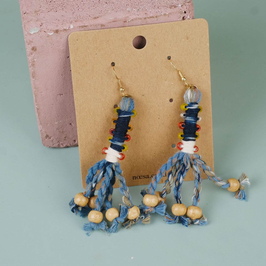 Anting Pilin - Earrings Tenun Ikat | Noesa
