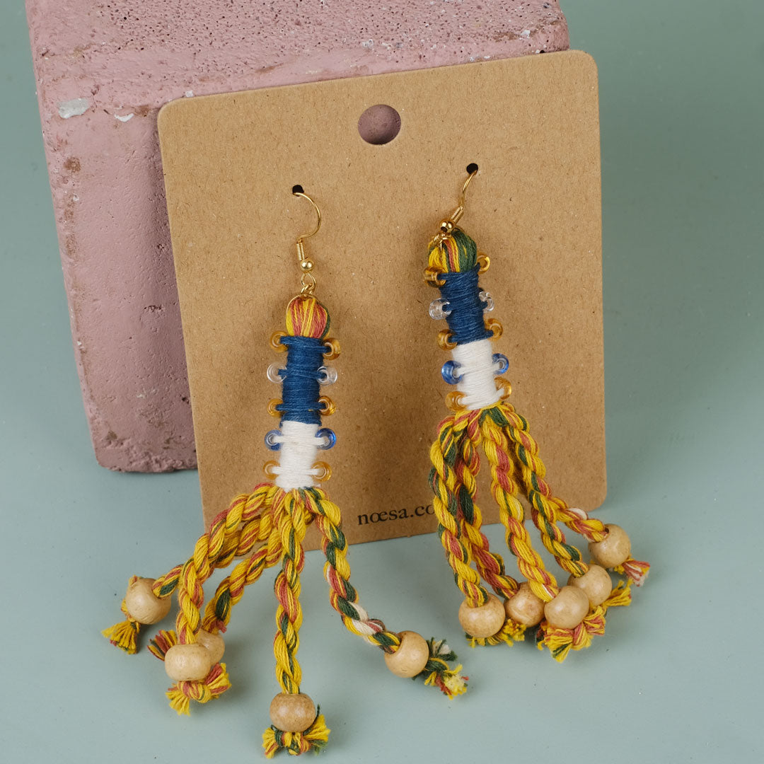 Anting Pilin - Earrings Tenun Ikat | Noesa