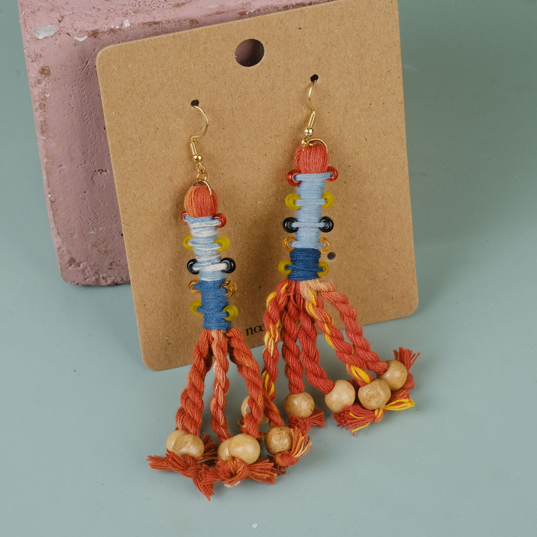 Anting Pilin - Earrings Tenun Ikat | Noesa