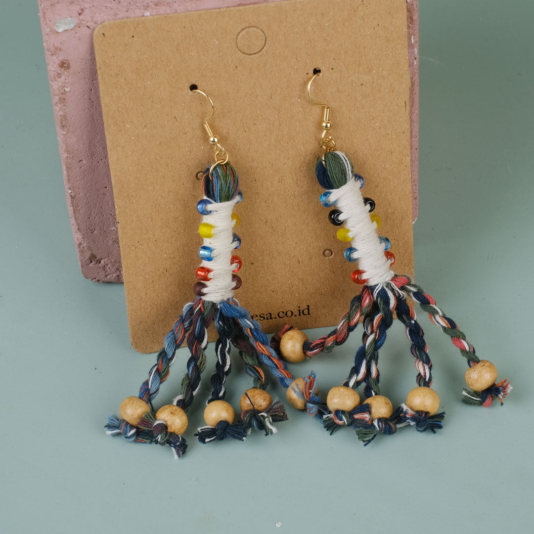Anting Pilin - Earrings Tenun Ikat | Noesa