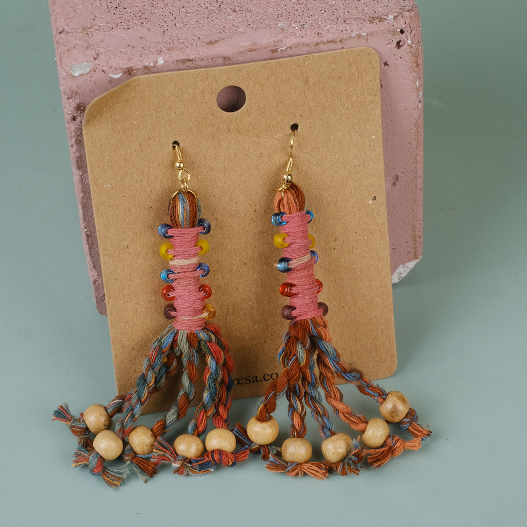 Anting Pilin - Earrings Tenun Ikat | Noesa