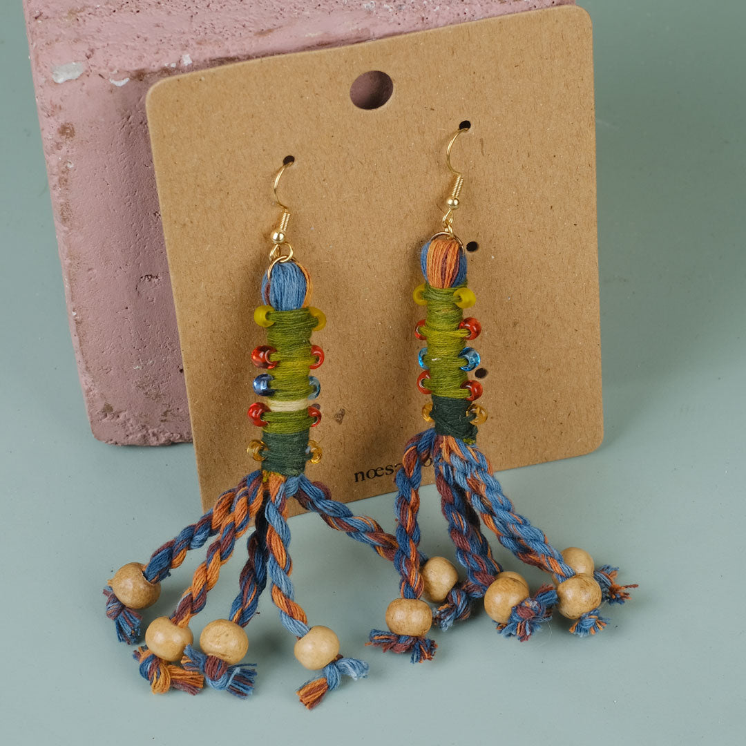 Anting Pilin - Earrings Tenun Ikat | Noesa