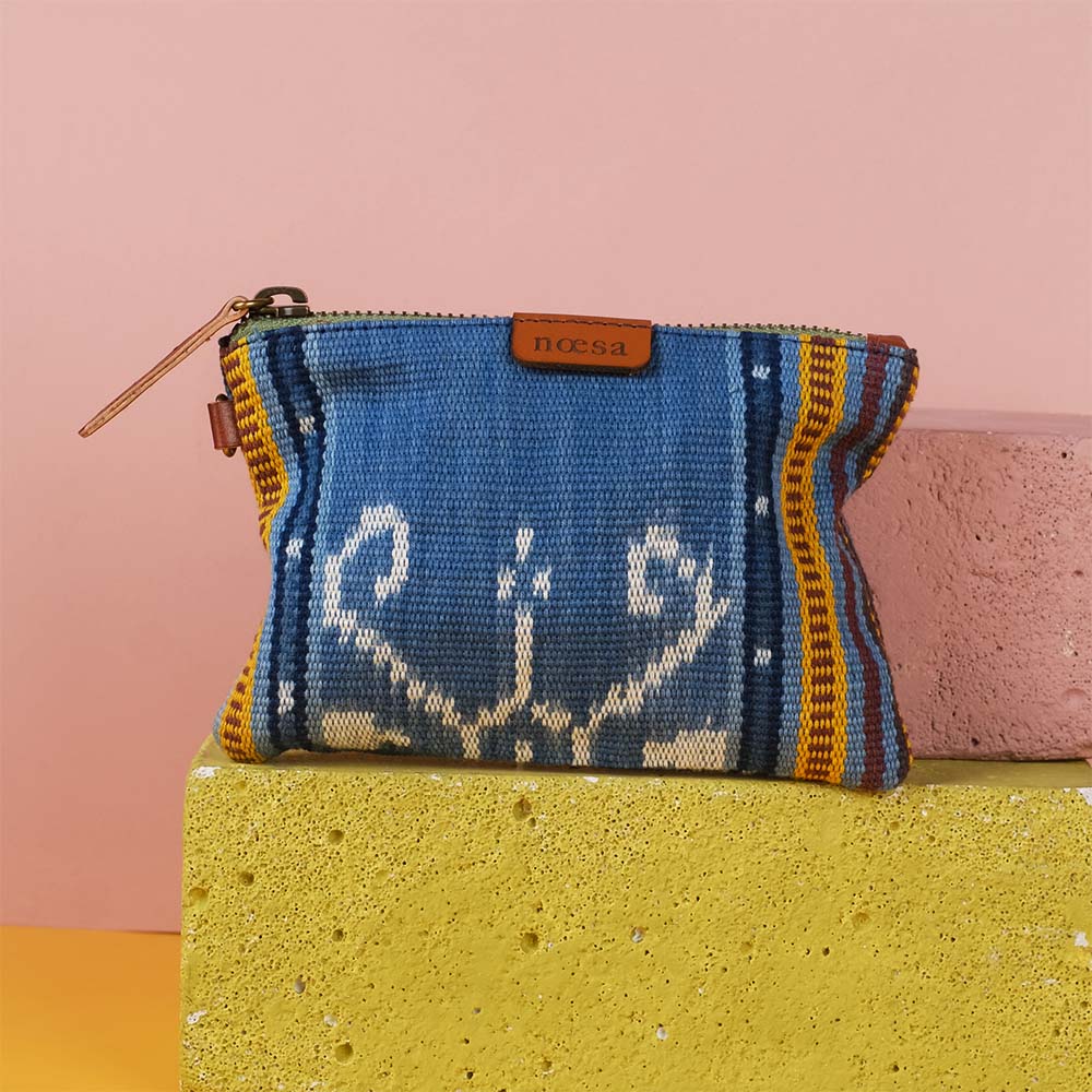 Kantong Pouch Tenun Ikat - Size M | Noesa