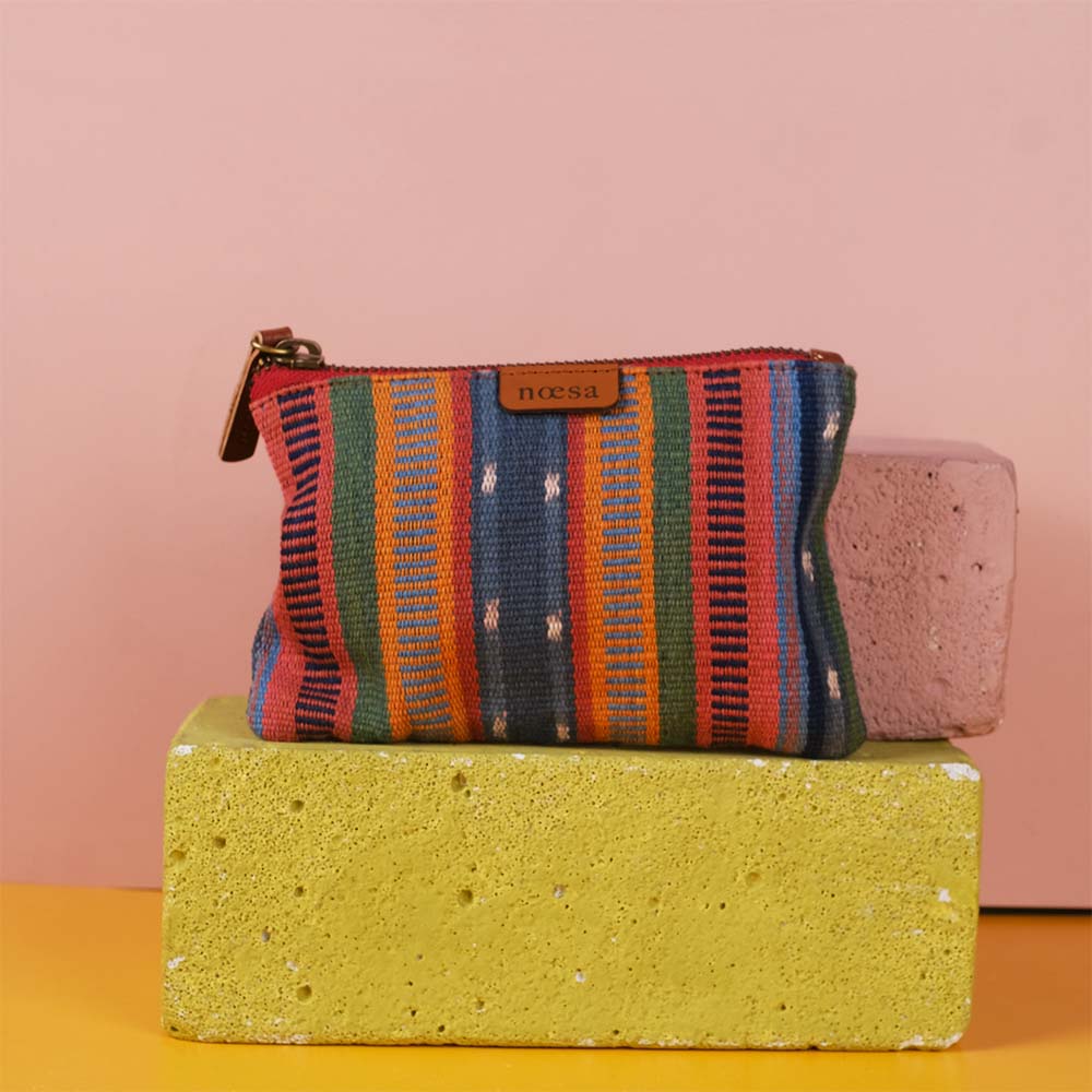 Kantong Pouch Tenun Ikat - Size M | Noesa