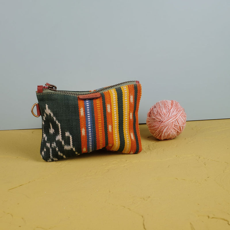 Kantong Pouch Tenun Ikat - Size M | Noesa