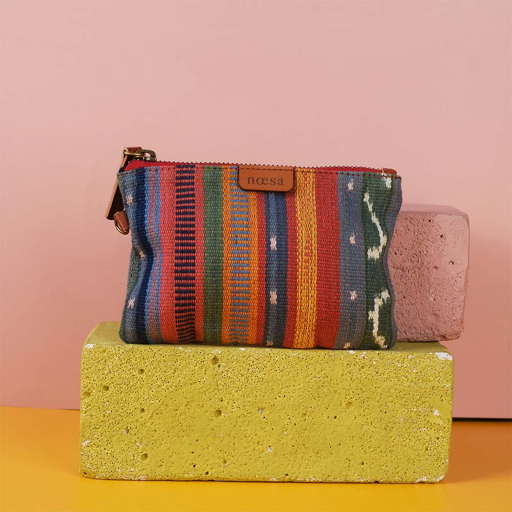 Kantong Pouch Tenun Ikat - Size M | Noesa