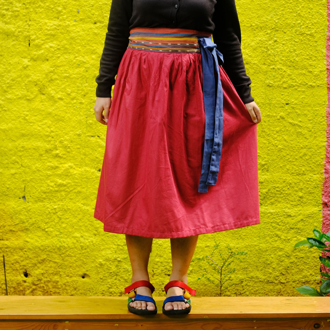 Hanbok Skirt - Rok Likat Full Tenun Plus Size  | Noesa