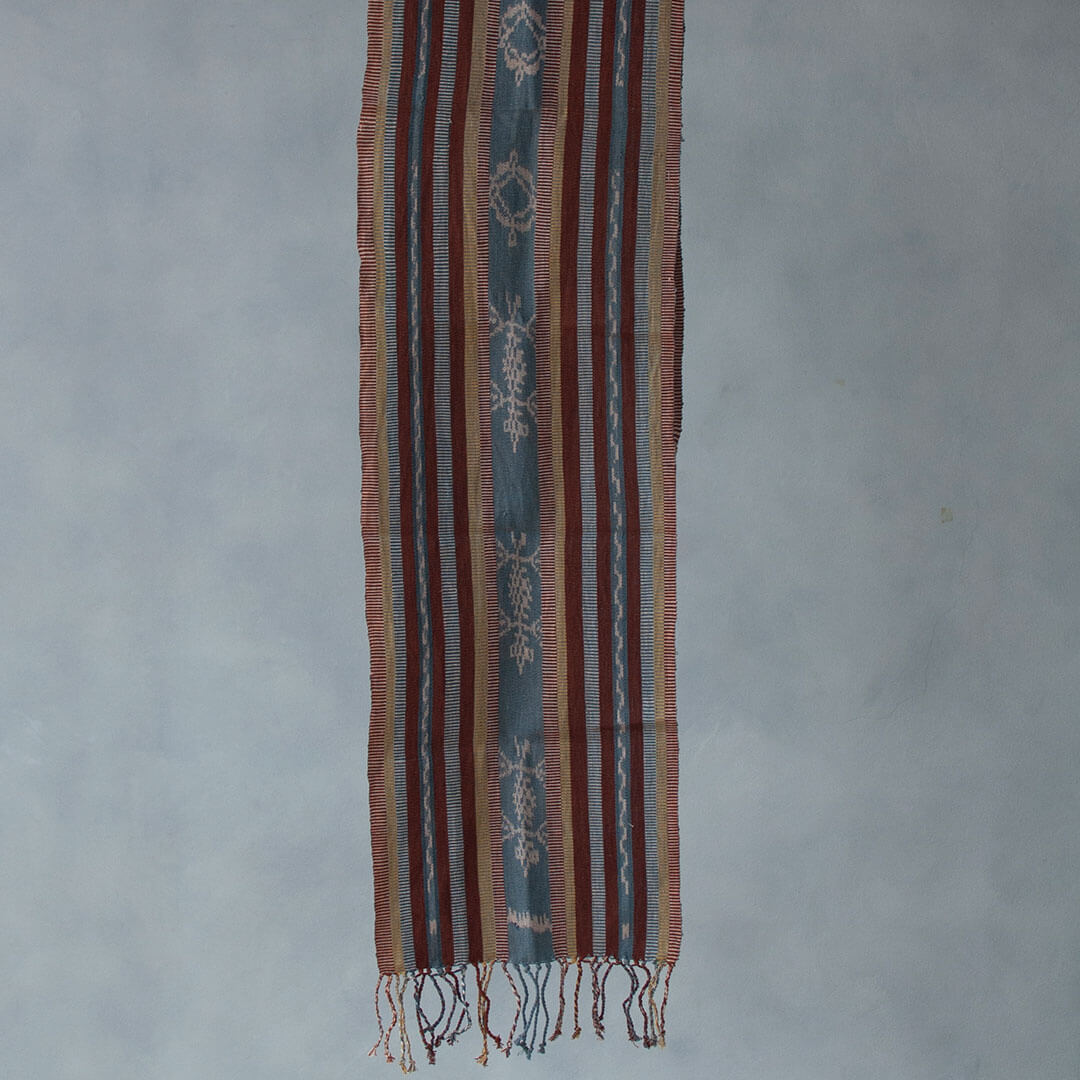 Teke 02 - Scarf - 146 x 25 - Tenun Ikat Sikka Flores Natural Dye | Watubo