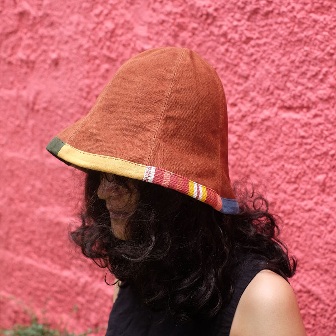Topi Tulip Half Tenun - Bucket Hat | Noesa