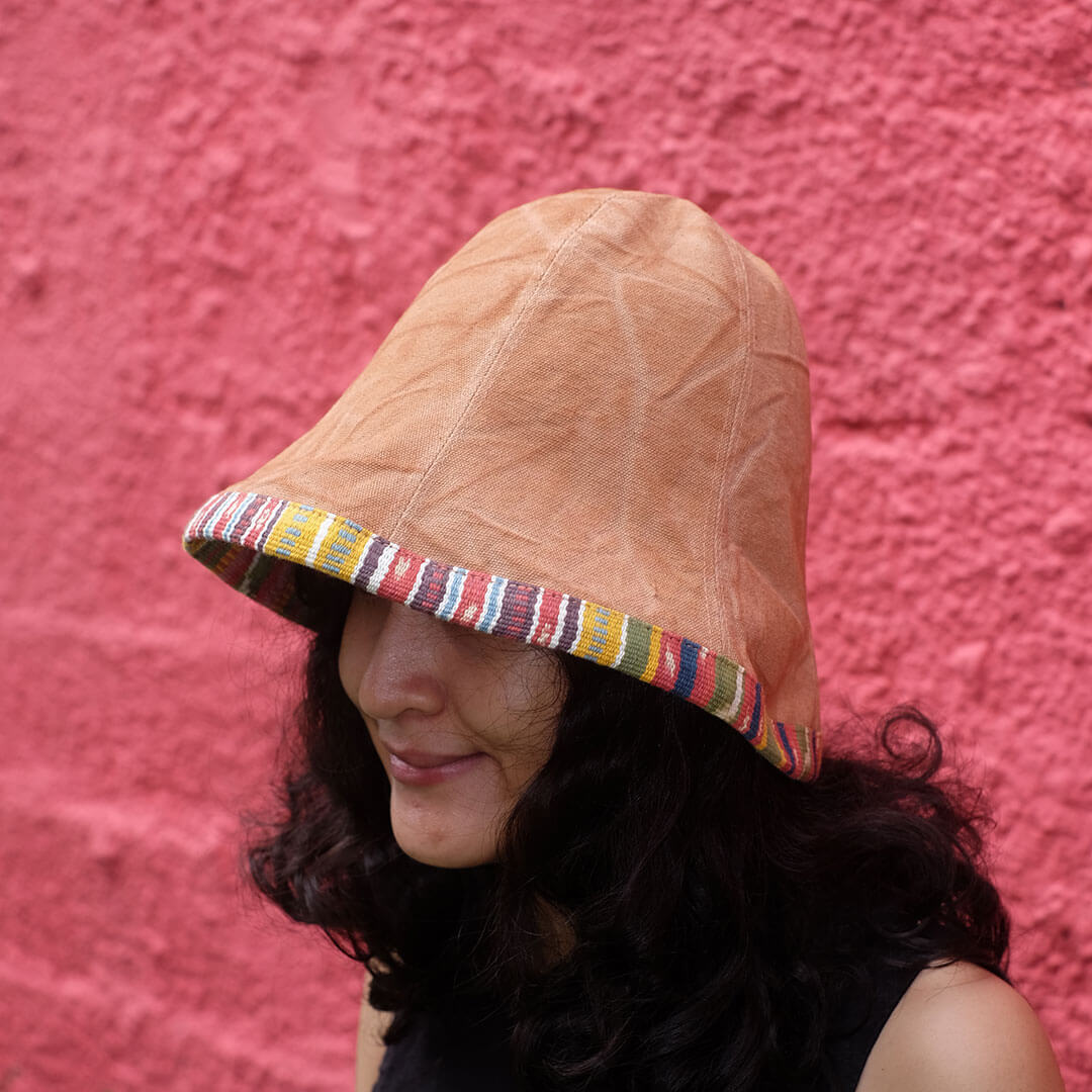 Topi Tulip List Tenun - Bucket Hat | Noesa