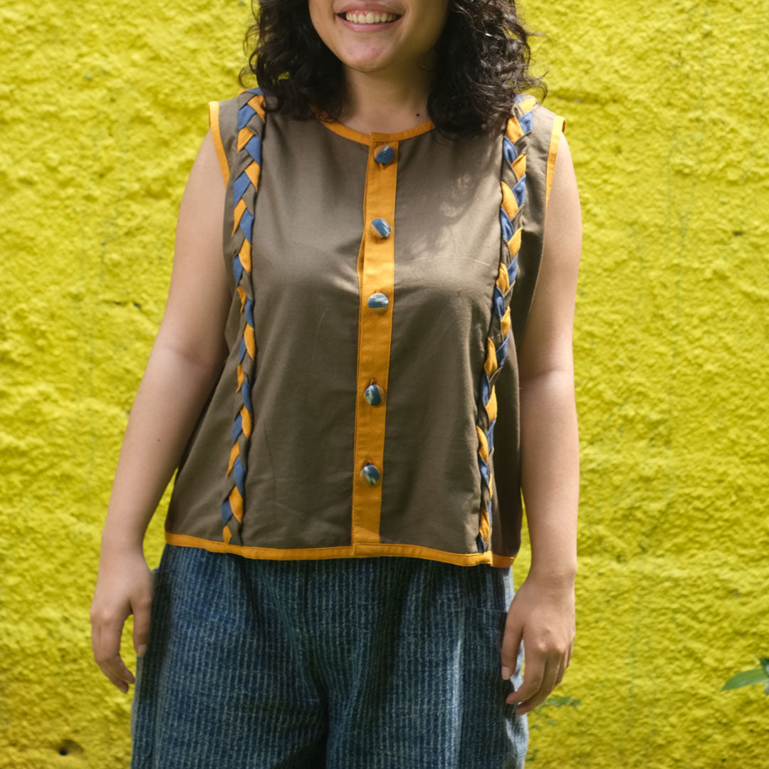 Sleeveless Top Anyam - Plus Size  | Noesa