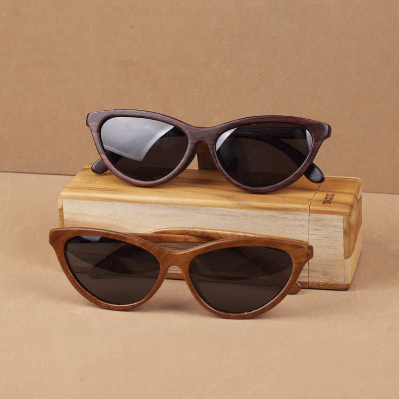 Pastel - Kacamata Kayu Cat Eye - Sunglasses | Noesa - Noesa | Noesa