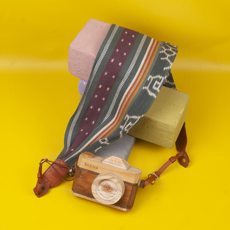 Sangkut - Natural Dye Tenun Ikat Camera Strap Size S | Noesa - 007 - Noesa | Noesa