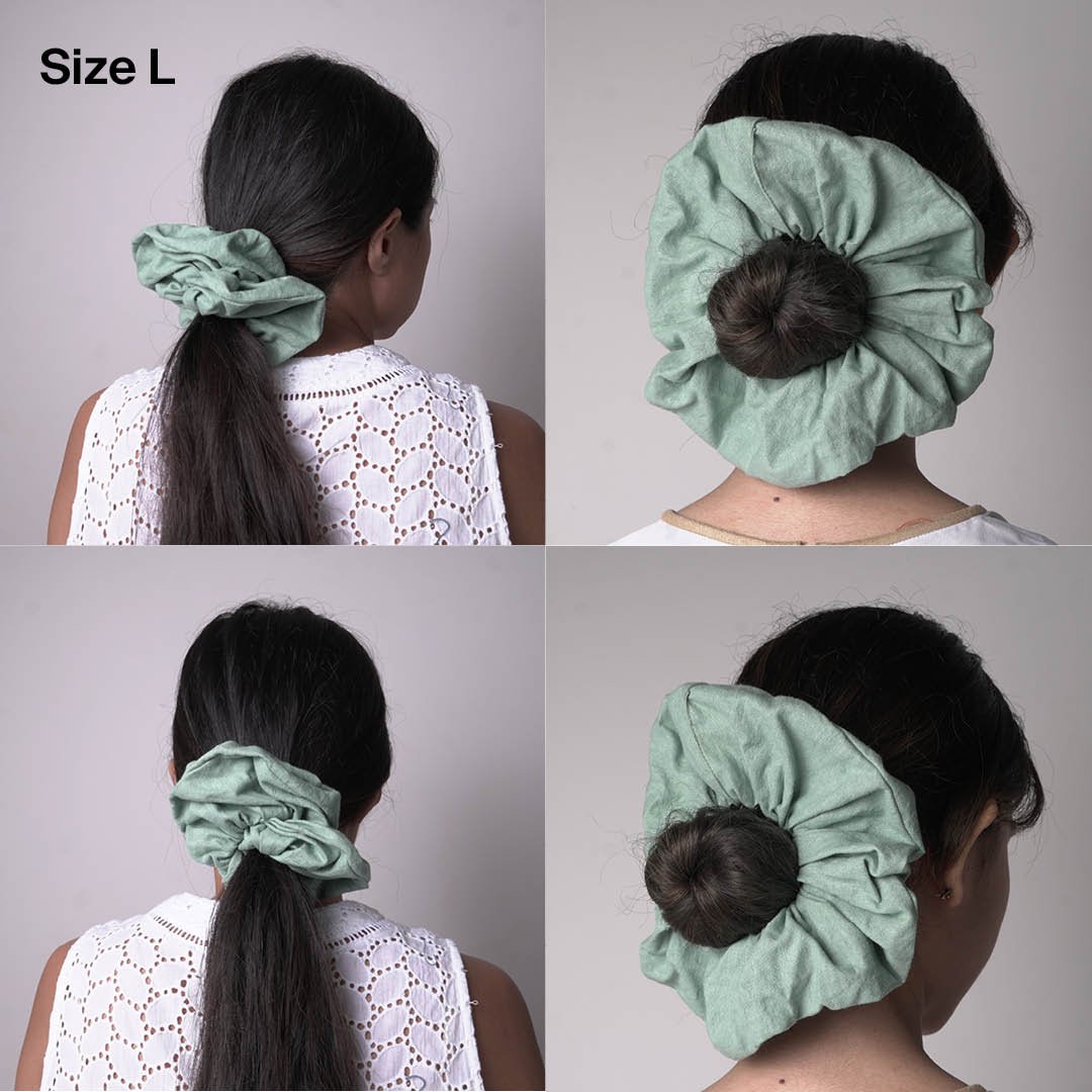 Kuncir Polos 002 - Natural Dye Scrunchies | Noesa - L - Noesa | Noesa