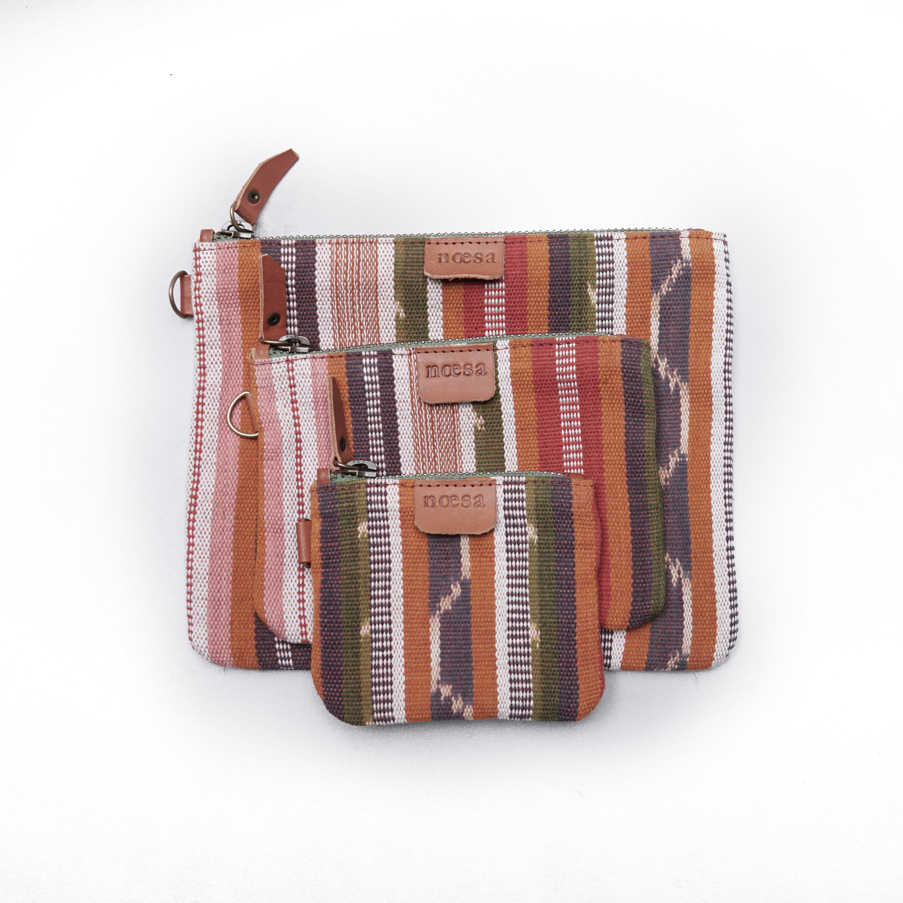 Kantong Pouch Tenun Ikat - Size M | Noesa