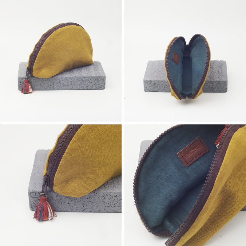 Pancong Pouch Linen - Walnut | Noesa - 001 - Noesa | Noesa