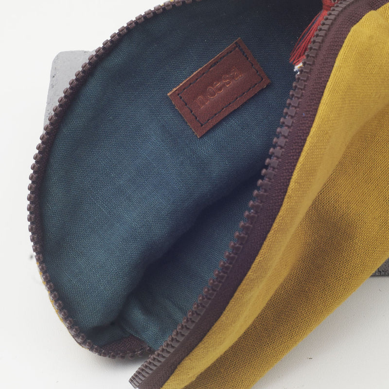 Pancong Pouch Linen - Walnut | Noesa - Noesa | Noesa