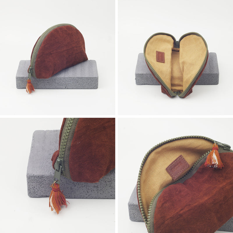 Pancong Pouch Linen - Terracotta | Noesa - 002 - Noesa | Noesa