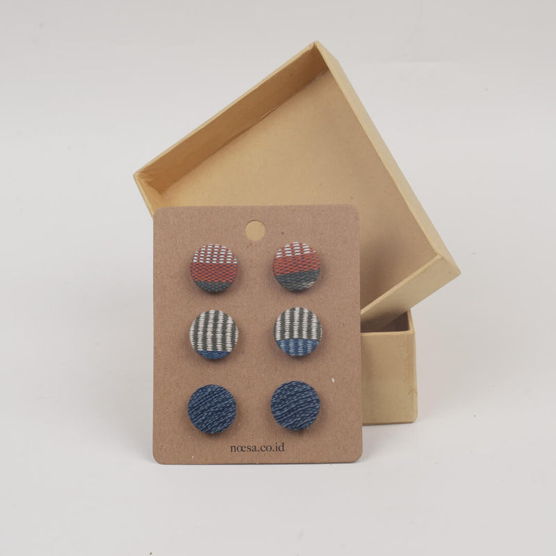 Tusuk Set Of 3 - Earrings Tenun Ikat | Noesa