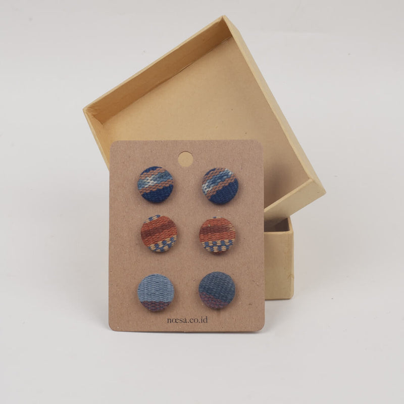 Tusuk Set Of 3 - Earrings Tenun Ikat | Noesa