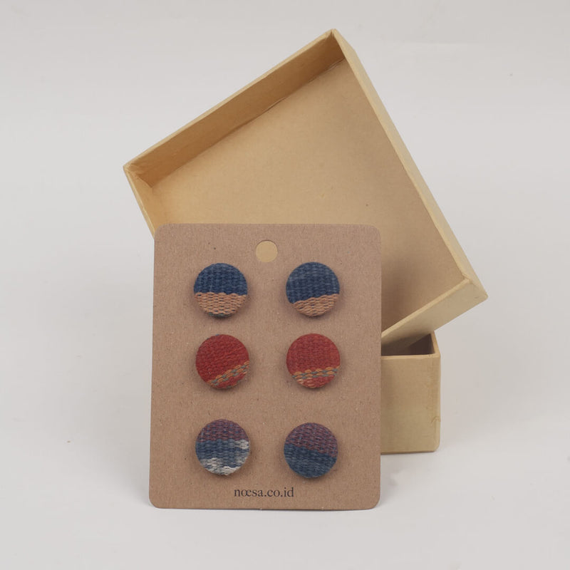 Tusuk Set Of 3 - Earrings Tenun Ikat | Noesa