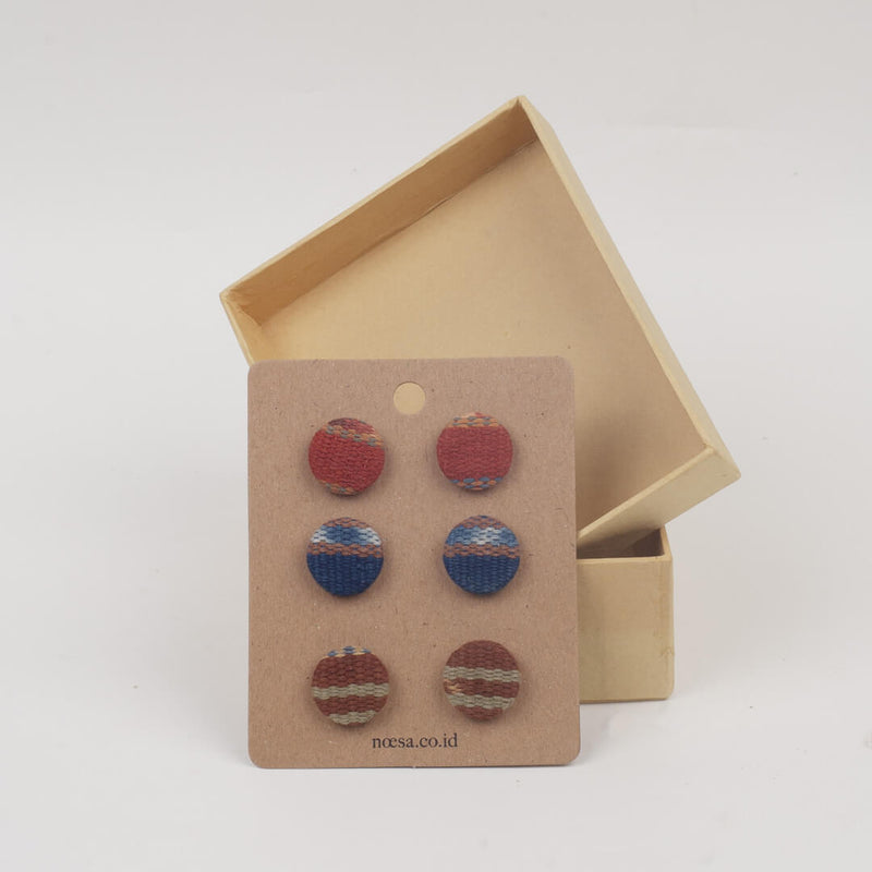 Tusuk Set Of 3 - Earrings Tenun Ikat | Noesa