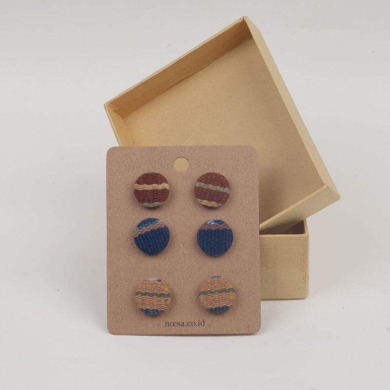 Tusuk Set Of 3 - Earrings Tenun Ikat | Noesa