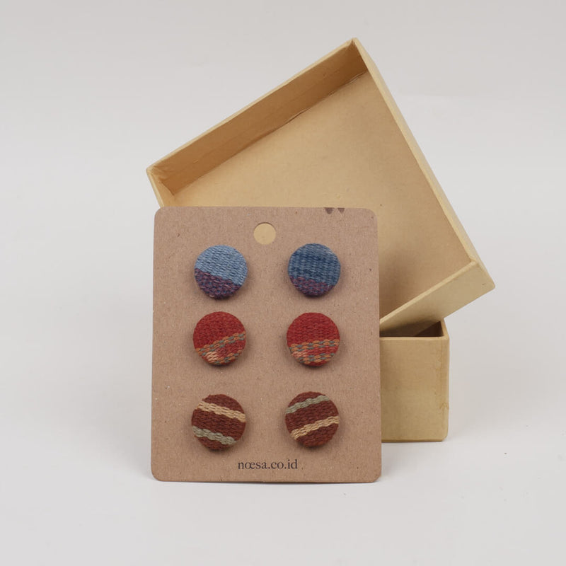 Tusuk Set Of 3 - Earrings Tenun Ikat | Noesa