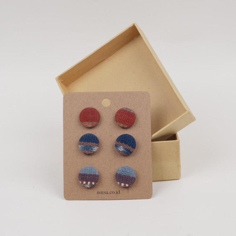 Tusuk Set Of 3 - Earrings Tenun Ikat | Noesa