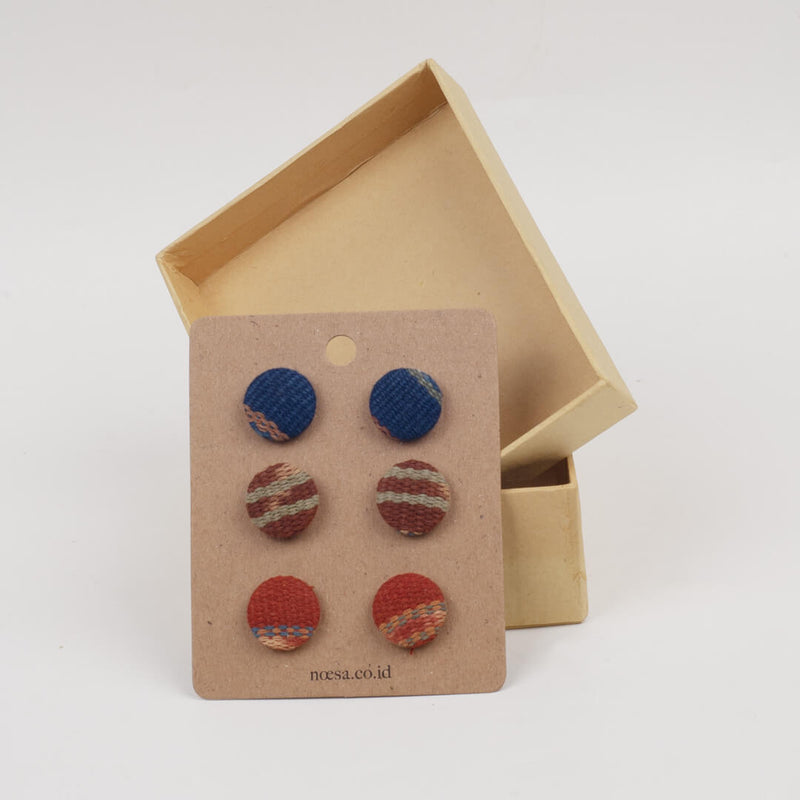 Tusuk Set Of 3 - Earrings Tenun Ikat | Noesa