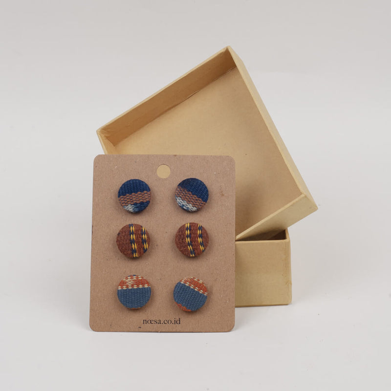 Tusuk Set Of 3 - Earrings Tenun Ikat | Noesa