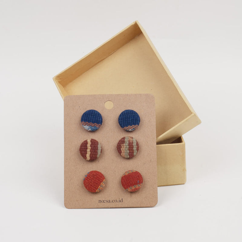 Tusuk Set Of 3 - Earrings Tenun Ikat | Noesa