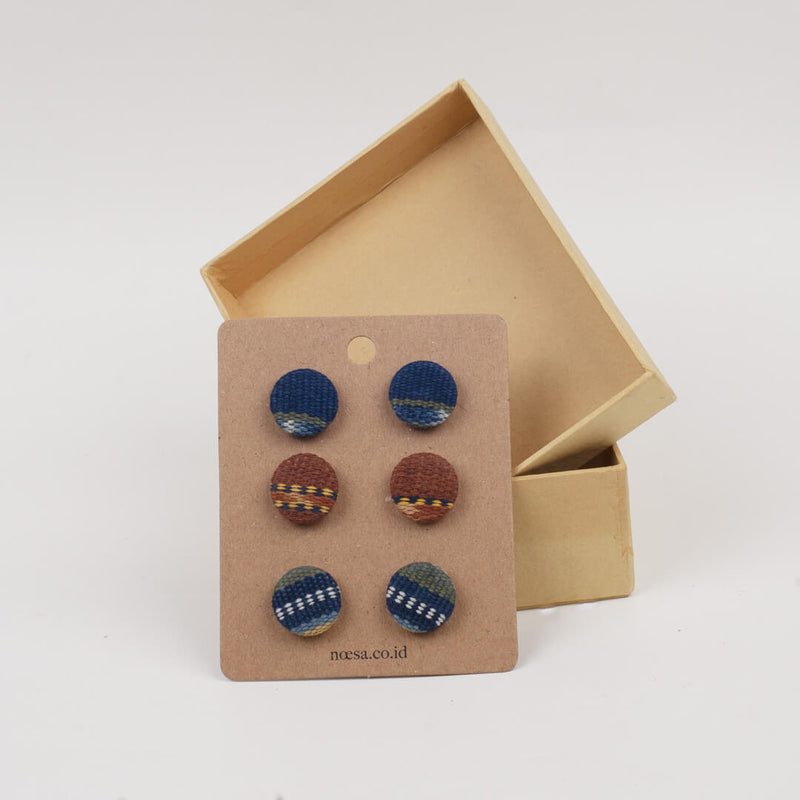 Tusuk Set Of 3 - Earrings Tenun Ikat | Noesa